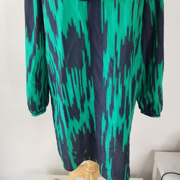 NWT Michael Michael Kors Long Sleeve Tassel Keyhole Collar Mini Dress Size M - Picture 7 of 13